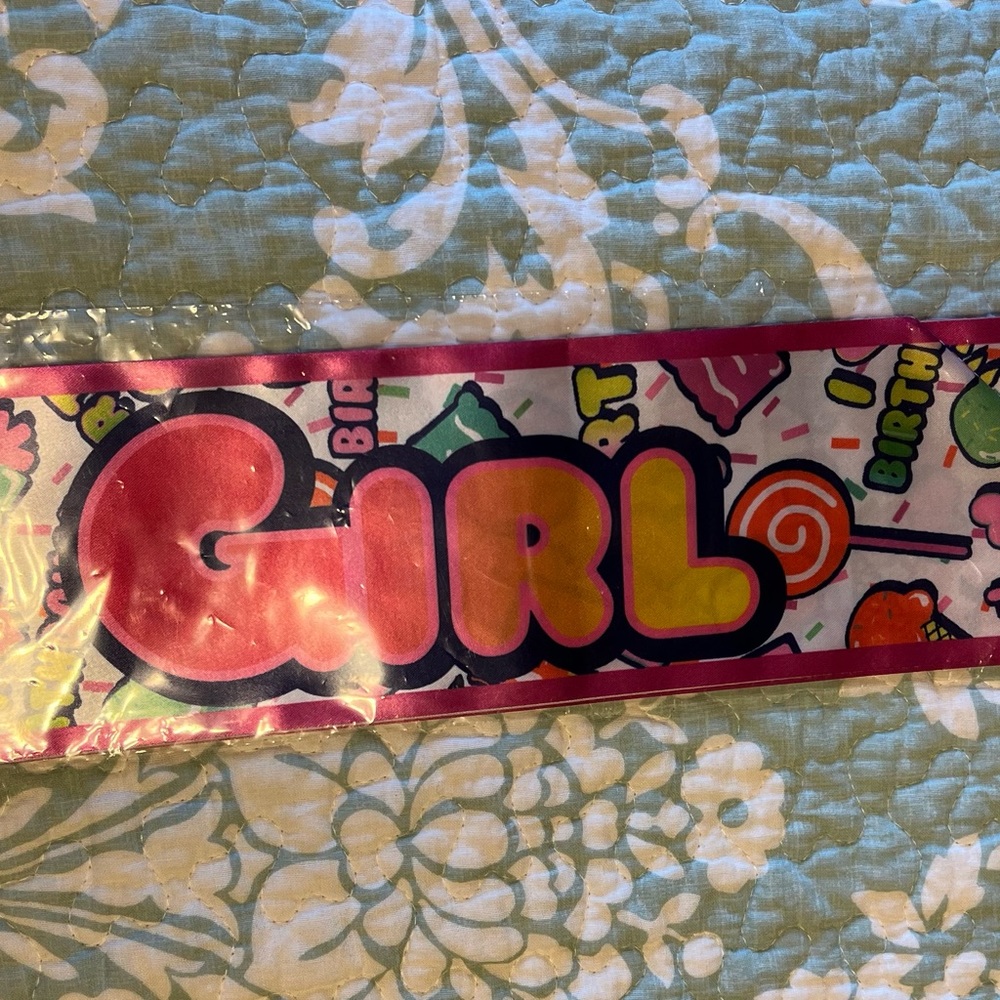 Justice Party Sash - Birthday Girl - Picture 3 of 5